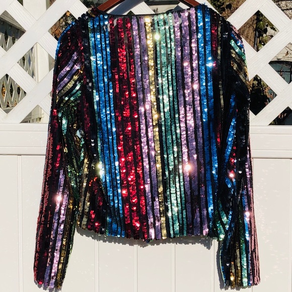 ATTICO**ALICE & OLIVIA***Sequined Gorgeous Top - Picture 7 of 7